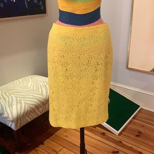 Ann Taylor lace pencil skirt